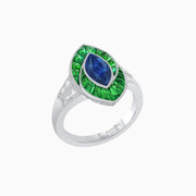 Art Deco Inspired Marquise Diamond Ring - Shahin Jewelry